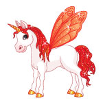 Orange Unicorn